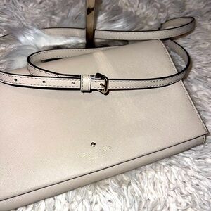 Kate Spade Cream Convertible Clutch Crossbody Purse